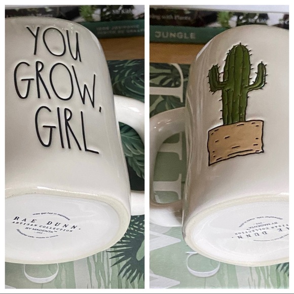 Rae Dunn 1 YOU GROW GIRL Ceramic Coffee Mug - Picture 4 of 7